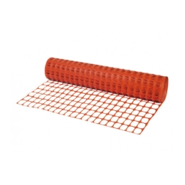 Rete da Cantiere HDPE Arancio 150g/mq 1x50 m con Bordo Antistrappo