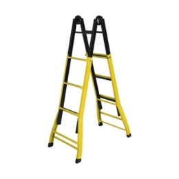 Scala Telescopica DL 81/08 4+4 Gradini Acciaio Verniciato Easy Skopika