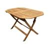 Tavolo Legno Ovale Pieghevole 120x75x72 cm Acacia FSC 100%