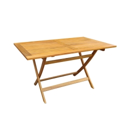 Tavolo Legno Rettangolare Pieghevole 140x80x72 cm - Versatile