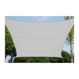 Tenda vela HDPE 5x5 m bianco per terrazzo