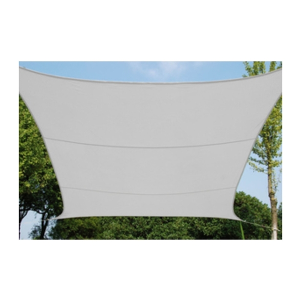 Tenda vela HDPE 5x5 m bianco per terrazzo