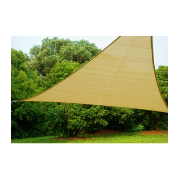 Tenda triangolare HDPE 5x5x5 m beige