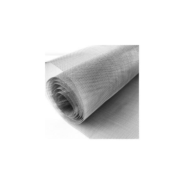 Zanzariera Alluminio 18x16 1,00x30m Argento | Rete Fitta