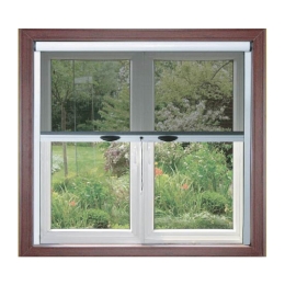 Zanzariera Kit Finestra 80x160 Marrone | Con Freno e Rete