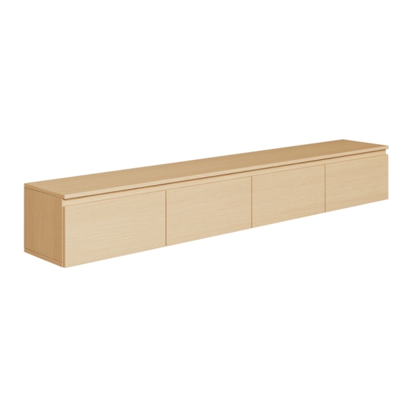 Mobile TV Sospeso 200 cm 4 Ante A Ribalta Rovere Lindberg Lume