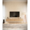 Mobile TV Sospeso 200 cm 4 Ante A Ribalta Rovere Lindberg Lume