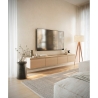 Mobile TV Sospeso 200 cm 4 Ante A Ribalta Rovere Lindberg Lume