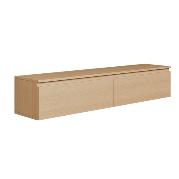 Mobile TV Sospeso 150 cm 2 Ante A Ribalta Rovere Lindberg Lume