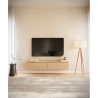 Mobile TV Sospeso 150 cm 2 Ante A Ribalta Rovere Lindberg Lume
