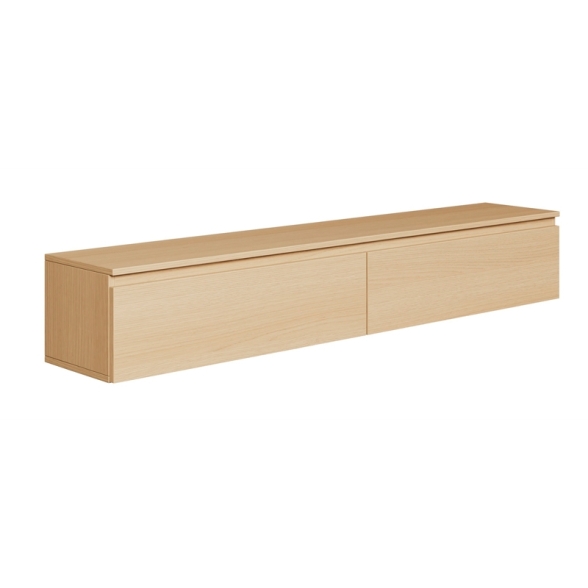 Mobile TV Sospeso 175 cm 2 Ante A Ribalta Rovere Lindberg Lume