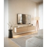 Mobile TV Sospeso 175 cm 2 Ante A Ribalta Rovere Lindberg Lume