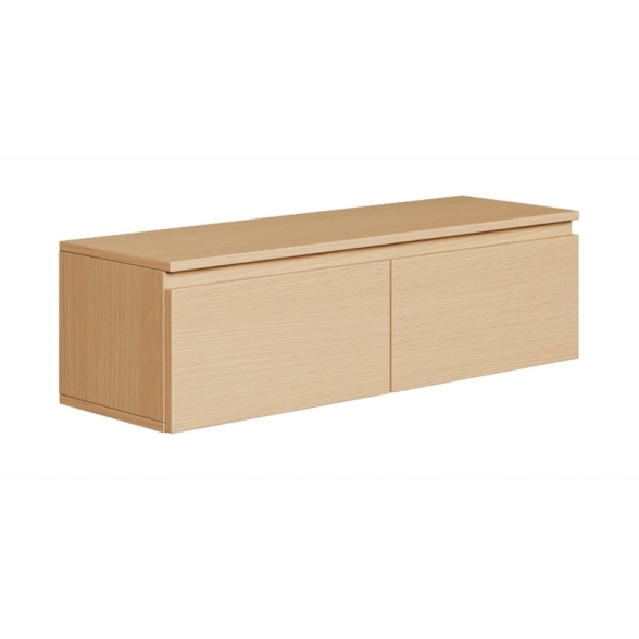 Mobile TV Sospeso 100 cm 2 Ante A Ribalta Rovere Lindberg Lume
