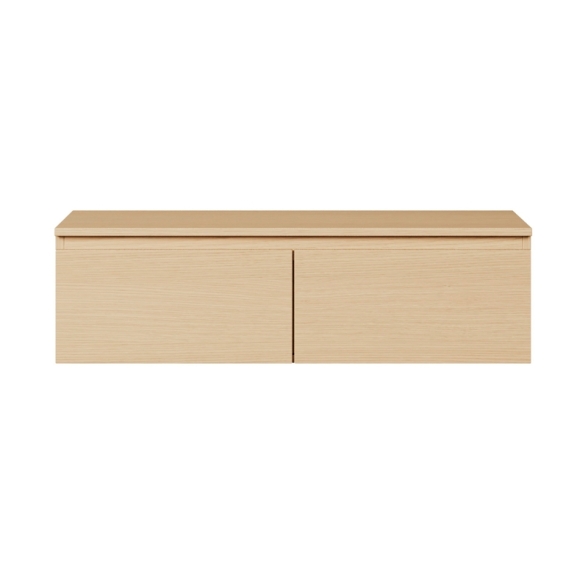 Mobile TV Sospeso 100 cm 2 Ante A Ribalta Rovere Lindberg Lume