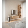 Mobile TV Sospeso 100 cm 2 Ante A Ribalta Rovere Lindberg Lume