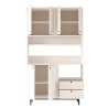 Mobile Cucina Dispensa Multiuso 120x36x205 Con Ante E Cassetti Claudia Bianco