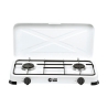Fornello A Gas GPL Portatile 2 Bruciatori 2,2 + 2,2 kW