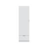 Armadio Guardaroba 1 Anta 1 Cassetto 50x50x170 Simply Bianco