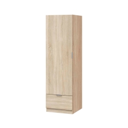Armadio Guardaroba 1 Anta 1 Cassetto 50x50x170 Simply Rovere