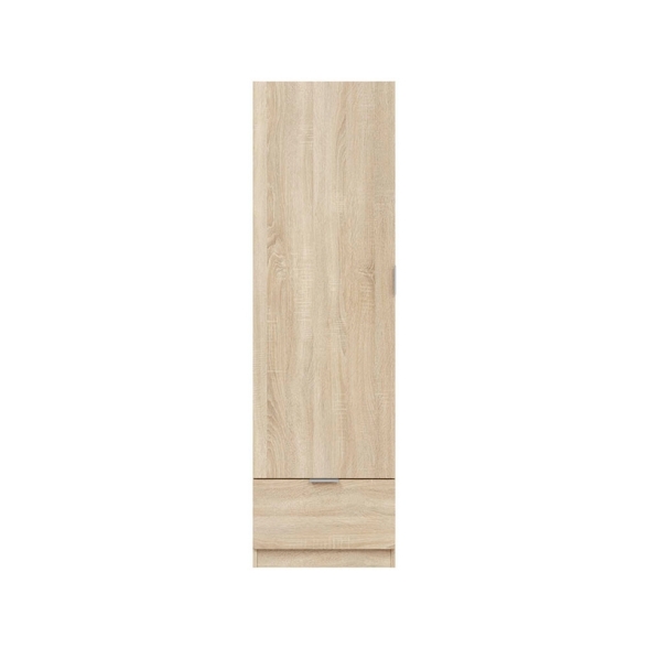 Armadio Guardaroba 1 Anta 1 Cassetto 50x50x170 Simply Rovere