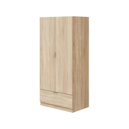 Armadio Guardaroba 2 Ante 1 Cassetto 80x50x170 Simply Rovere