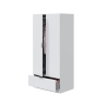 Armadio Guardaroba 2 Ante 1 Cassetto 80x50x170 Simply Bianco