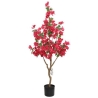 Bouganvillea Artificiale Con Vaso Nero H 120 Cm