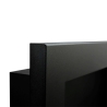 Camino a bioetanolo a parete o incasso Livorno Nero 90x12x40 con vetro