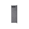 Camino elettrico da parete a incasso frontale CHICAGO130 L127 x P14 x H45 cm