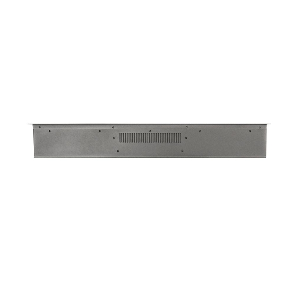 Camino elettrico da parete a incasso frontale CHICAGO130 L127 x P14 x H45 cm