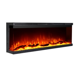Camino elettrico da parete ad incasso 3 Lati BOSTON100 L101,6 x P20 x H44 cm
