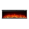 Camino elettrico da parete ad incasso 3 Lati BOSTON130 L127 x P20 x H44 cm