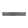Camino elettrico da parete ad incasso 3 Lati BOSTON130 L127 x P20 x H44 cm