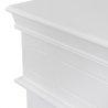 Camino elettrico da terra in legno Bianco CAMBRIDGE 110x25x95h cm