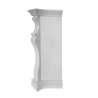 Camino elettrico da terra in legno Bianco PARIGI L123xP39xH100 cm