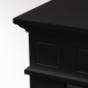 Camino elettrico da terra in legno Nero JEFFERSON L89,5 x H90,5 x P28 cm