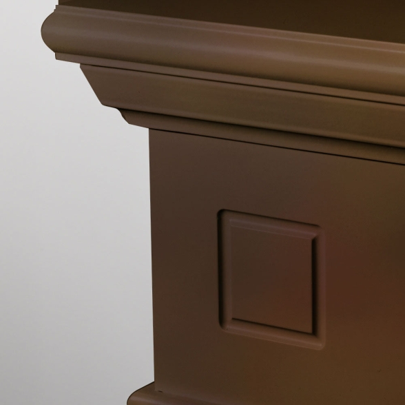 Camino elettrico da terra in legno Noce CAMBRIDGE 110x36x100h cm