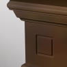 Camino elettrico da terra in legno Noce CAMBRIDGE 110x36x100h cm