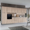 Cucina Lineare 360 Cm Con Elettrodomestici Rovere Petunia
