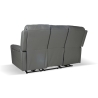 Divano In Pelle 3 Posti 211 Cm Recliner Elettrici Claus Grigio Scuro