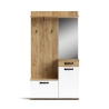 Mobile Ingresso 104x32x190 Bianco E Rovere Mosso MO6