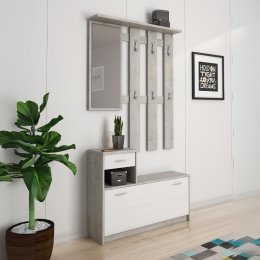 Mobile Ingresso 100 Cm Con Specchio Rudolf Beton