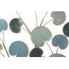 Pannello Decorativo A Parete Albero 89x2,5x90 Cm In Ferro Apple Blu Chiaro