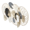 Pannello Decorativo Astratto Luxy 124,5x9,5x55 Cm In Ferro Multicolore