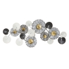 Pannello Decorativo Astratto Troby 143x8,5x64 Cm In Ferro Multicolore