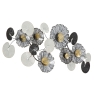 Pannello Decorativo Astratto Troby 143x8,5x64 Cm In Ferro Multicolore