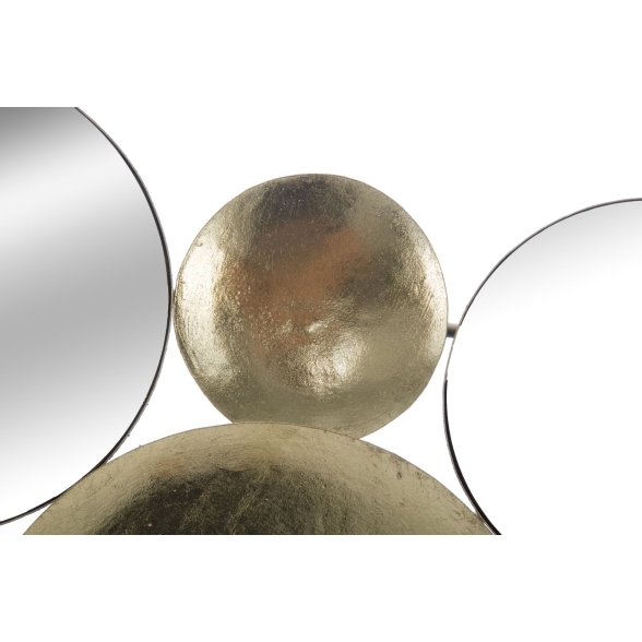 Pannello Decorativo Gold Mirror Glam 118X2,5X60 Cm In Ferro Con Specchi