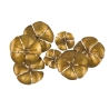 Pannello Decorativo In Ferro 80x6x57 Cm Flowe Goldy Oro Ver.B