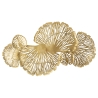 Pannello Decorativo In Ferro Iris Verticale 115x5x64 Cm Oro