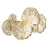 Pannello Decorativo In Ferro Iris Verticale 115x5x64 Cm Oro